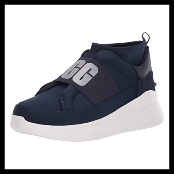 UGG  Neutra Sock Sneaker Leather Navy - Picture 2 of 9